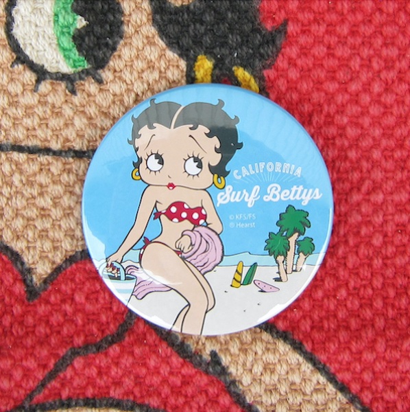 BETTY BOOP レターパックプラス対応 ベティブープ カンバッジ 