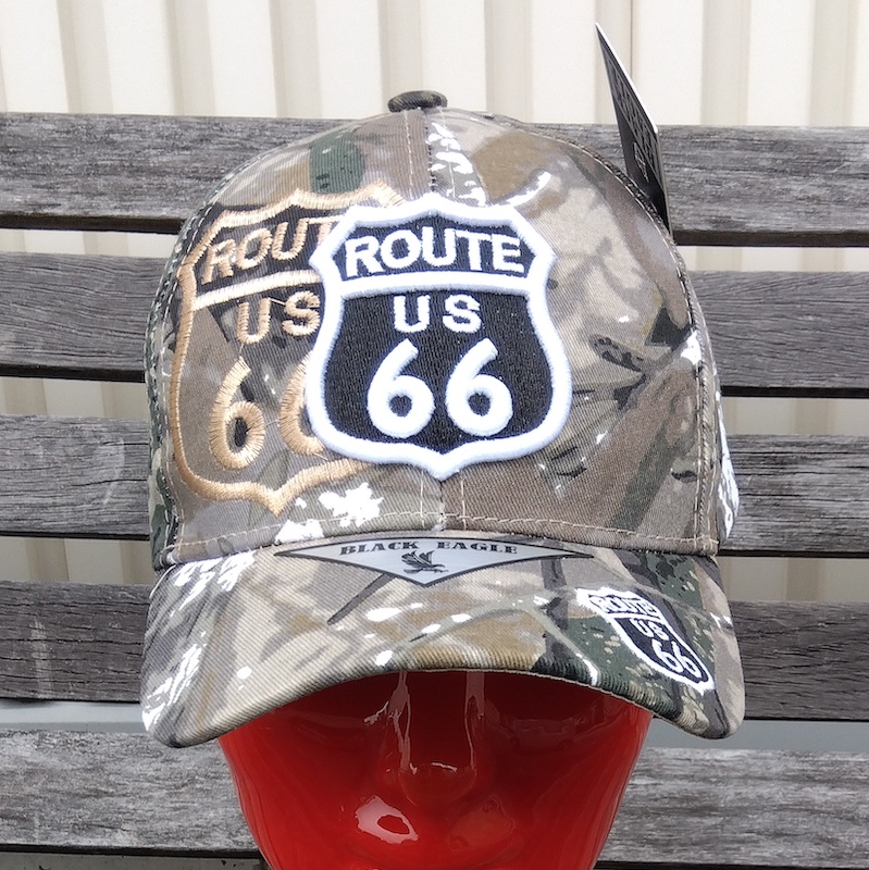 HYSTERIC トラッカーキャップ アメリカ地図 ROUTE66 ルート66 キャップ ROAD SHIELD カモフラ CAP 帽子 野球