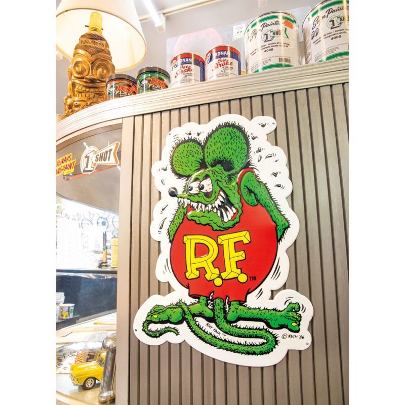 RAT FINK ラットフィンク ダイカット ティンサイン グリーン 緑色