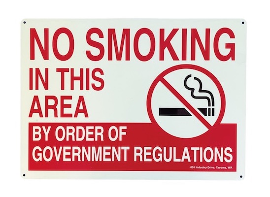 US セキュリティサイン NO SMOKING 禁煙看板 禁煙 火に注意 火気厳禁 