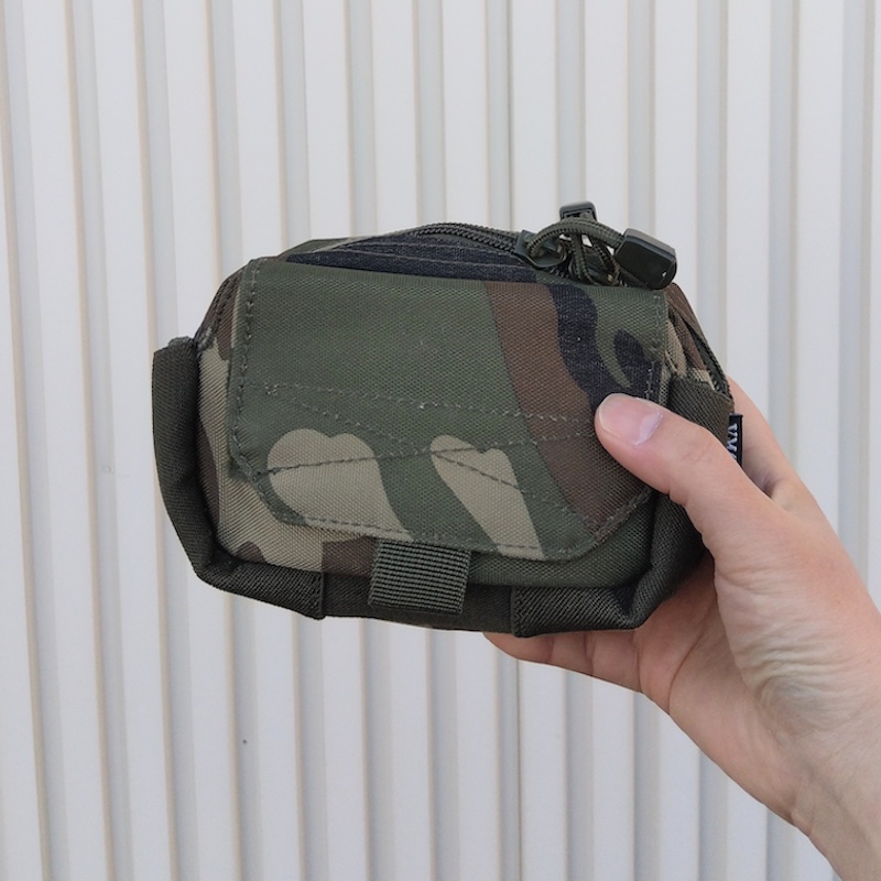 レターパックプラス対応 MOLLE システム対応 ポーチ ウッドランド