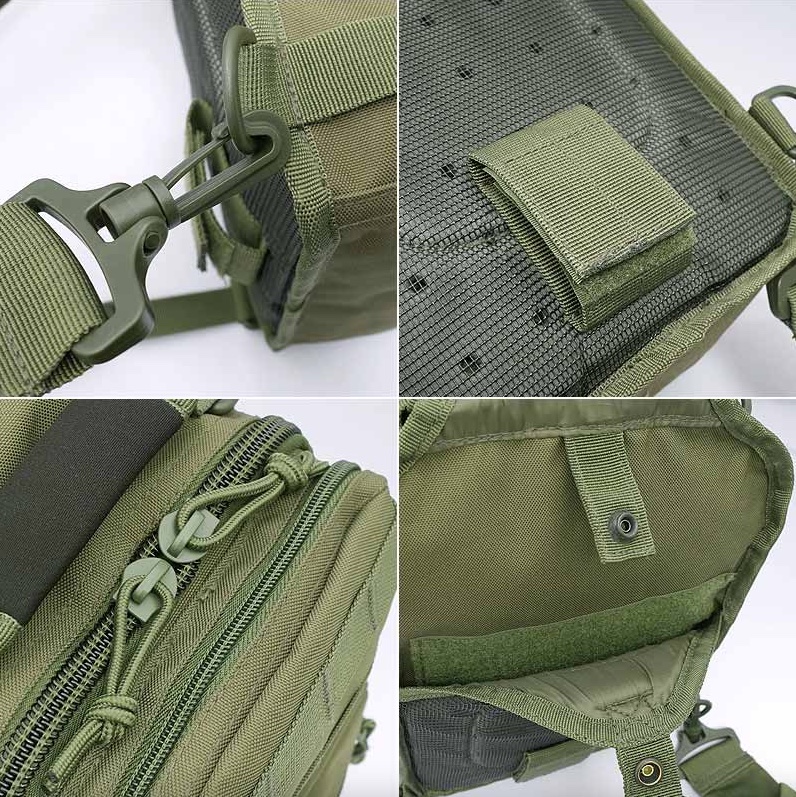 MOLLEシステム対応 B-55 スカウトバッグ オリーブ カーキ ワン