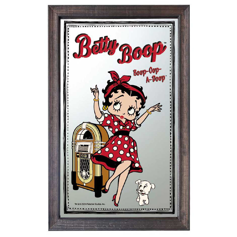 新品 パブミラー 鏡 ベティブープ ベティちゃん アメリカン雑貨 インテリア BETTY BOOP ベティブープ パブミラー 鏡 アクリル製 アクリル