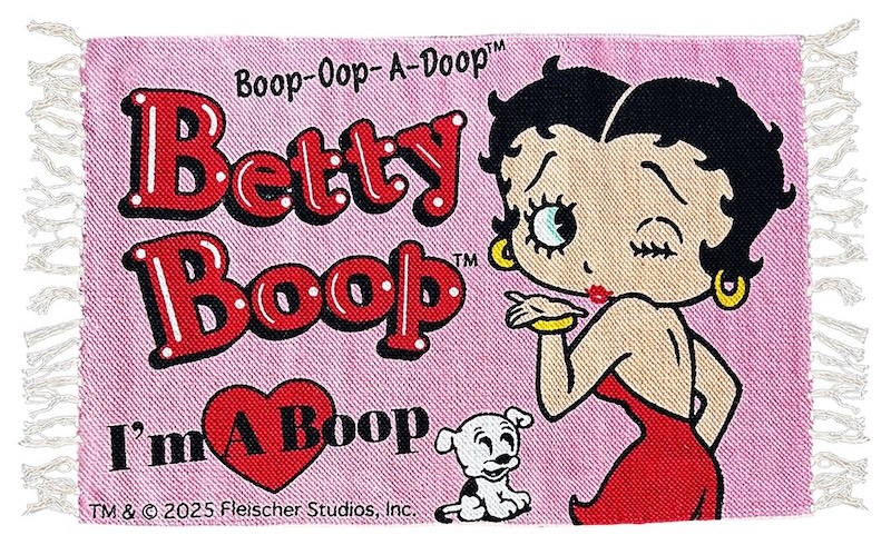 レターパックプラス対応 BETTY BOOP ベティブープ フロアマット ショートマット 玄関マット 洗面所 50×70cm インテリア 生活雑貨 アメリカキャラクター | BETTY BOOP | 01