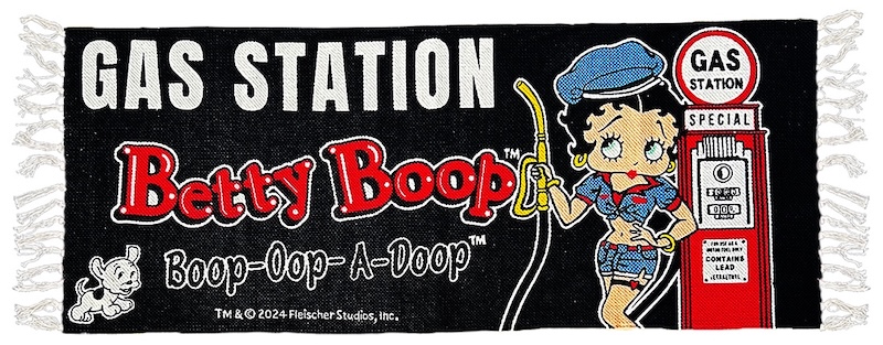 BETTY BOOP ベティブープ キッチンマット バイカー レッド グリーン ブラック ロングマット 50×120 玄関マット 洗面所マット 生活雑貨 インテリア キャラクター | BETTY BOOP | 01