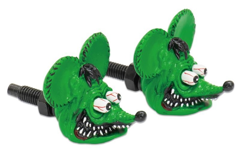 レターパックプラス対応 RAT FINK ラットフィンク ライセンスボルト フィギュア カー用品 カーアクセサリー 車外アクセサリー ナンバープレートボルト 目立つ | RAT FINK | 02