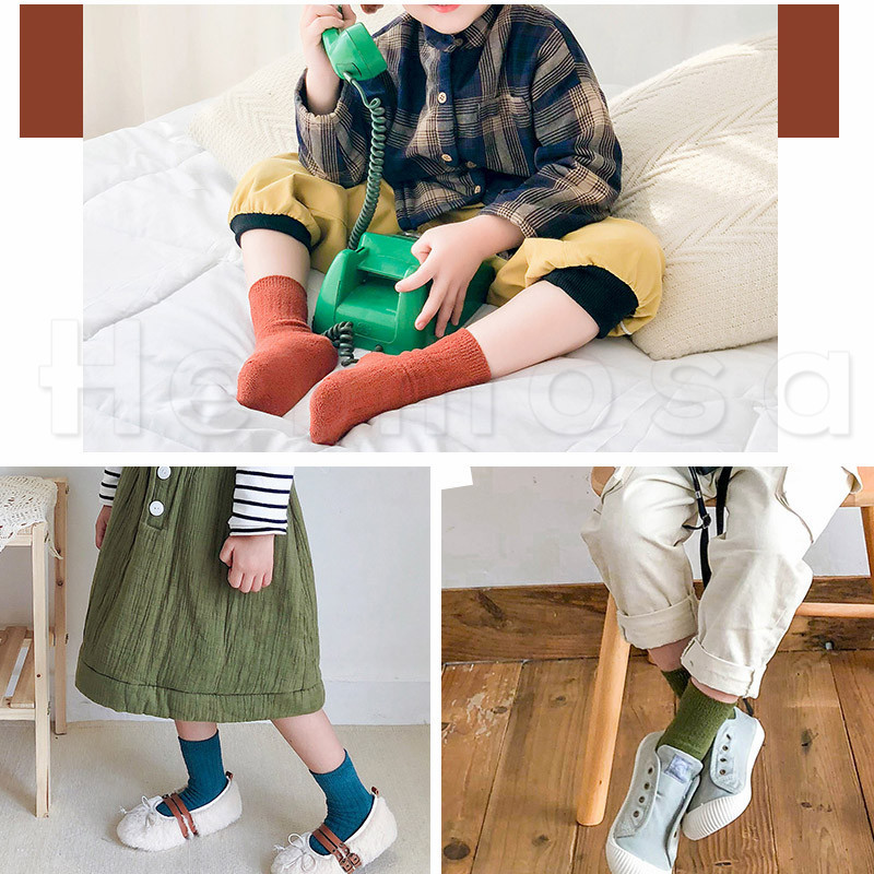 注目 ソックス/子供用/冬用厚手タイプ/防寒/4点セット/無地/子ども/キッズ/女の子/男の子/オシャレ/ - democracia.tv