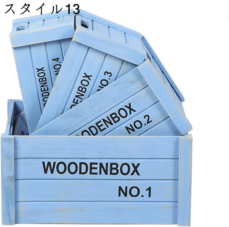カラーボックス 収納ボックス 木目調 ヴィンテージ 木製ボックス キューブボックス 木箱 ワインボックス 収納ボックス ワイン木箱｜hermosa2017｜04