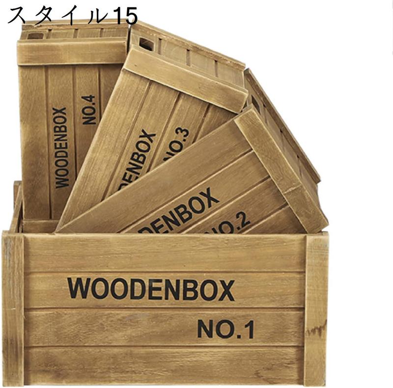 カラーボックス 収納ボックス 木目調 ヴィンテージ 木製ボックス キューブボックス 木箱 ワインボックス 収納ボックス ワイン木箱｜hermosa2017｜06