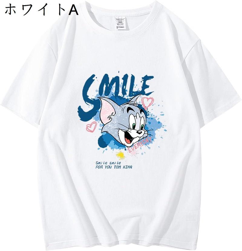 Tシャツ メンズ レディース 半袖 夏 無地 丸首 ゆったり 綿 おしゃれ tシャツ 大きいサイズ ...