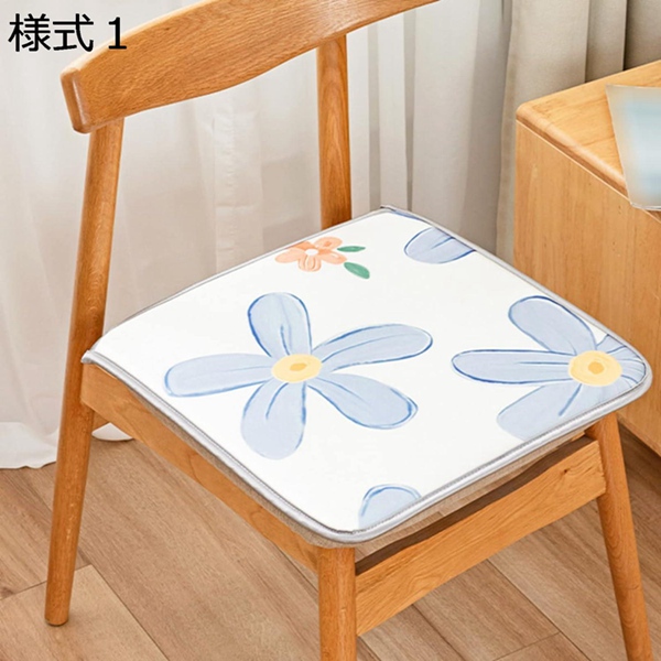 座布団 クッション 低反発 椅子用 滑り止め付き 45*45cm*2 シートクッション 無地 チェアパッド 四季通用 北欧 ざぶとん｜hermosa2017｜02