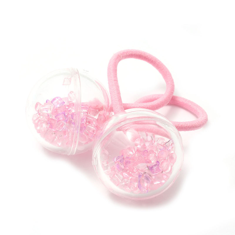 ヘアゴム キッズヘアゴム C25-12 ボール 両付き クリアカプセル ビーズ