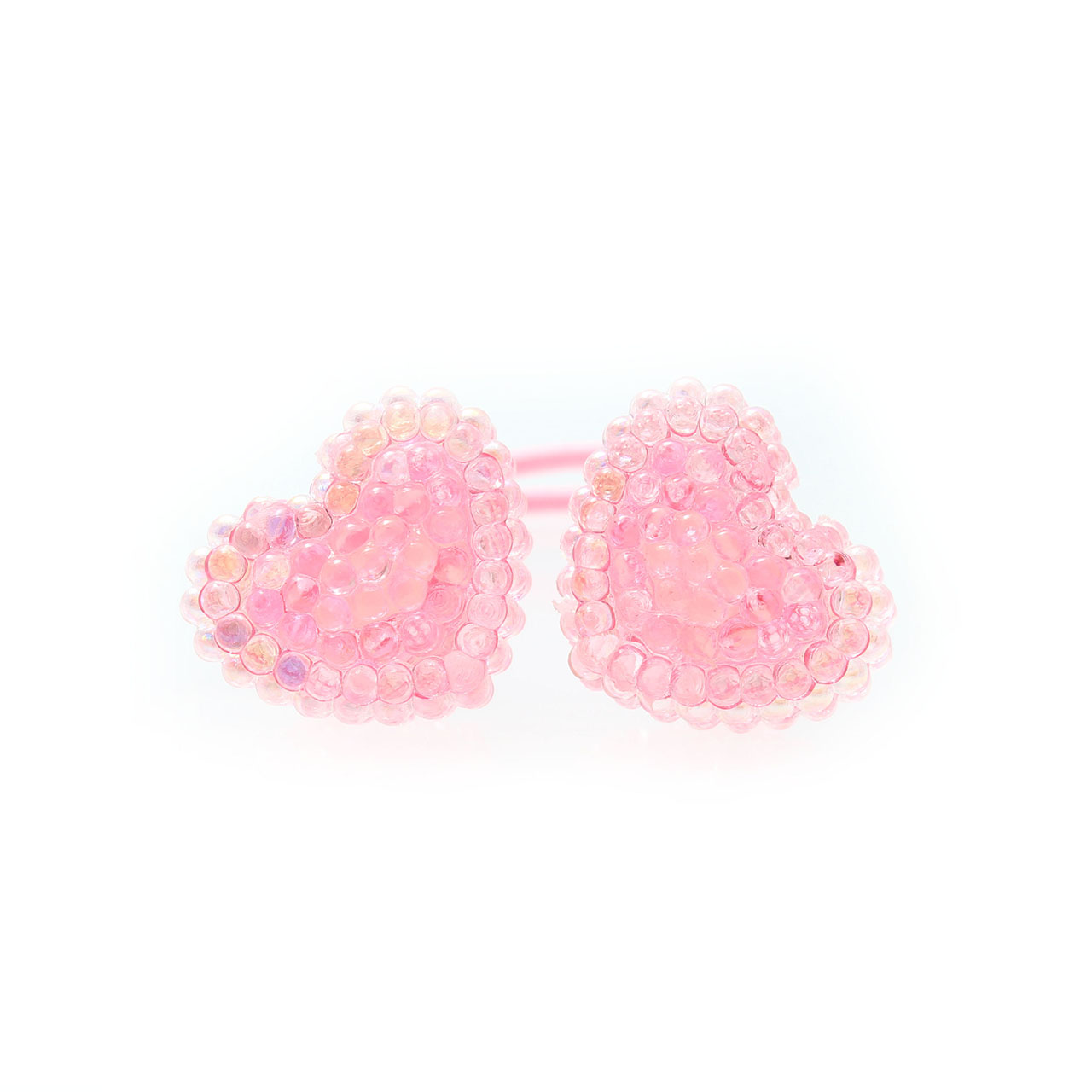 ヘアゴム ハート C25-70 キッズヘアゴム キラキラ 子供 ヘア