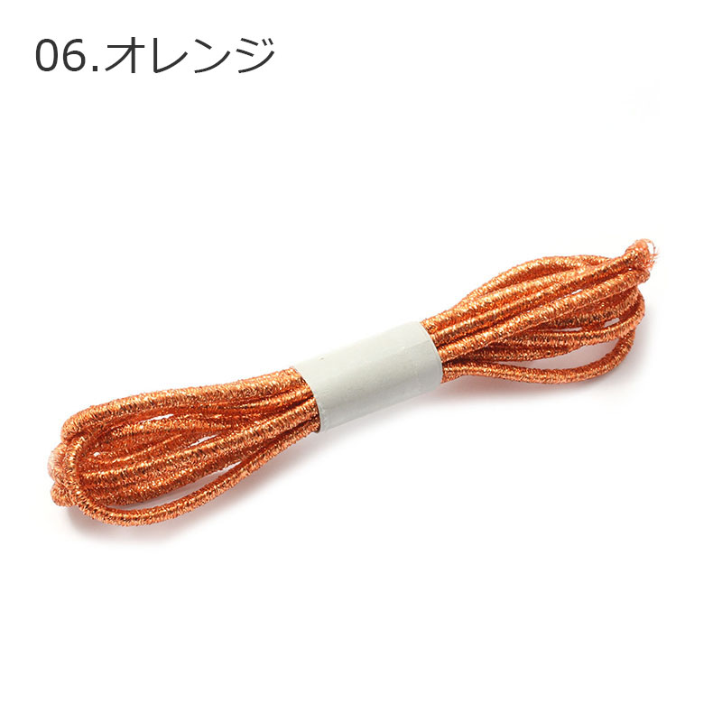 ヘアゴム ロングゴム Sサイズ ラメ 100cm1本売り HR-I10 細目 手芸