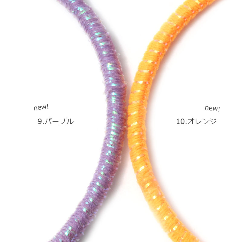 ヘアゴム リングゴム Mサイズ ラメ HR-I56 ヘップリング ▽2200円以上