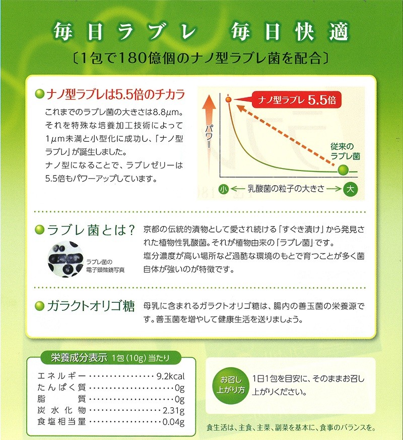 ラブレゼリーII 10g×30包 スティックゼリー 植物性乳酸菌 ナノ型ラブレ菌 ガラクトオリゴ糖 健康食品 栄養補助食品 ダイト株式会社  ヨーグルト風味