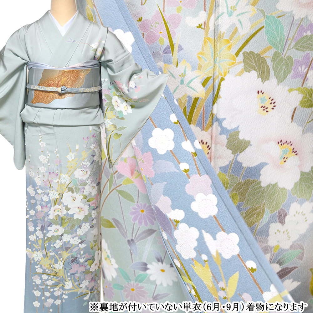 レンタル】 訪問着 正絹 単衣 19点セット 結婚式 宮参り 入学式 卒業式