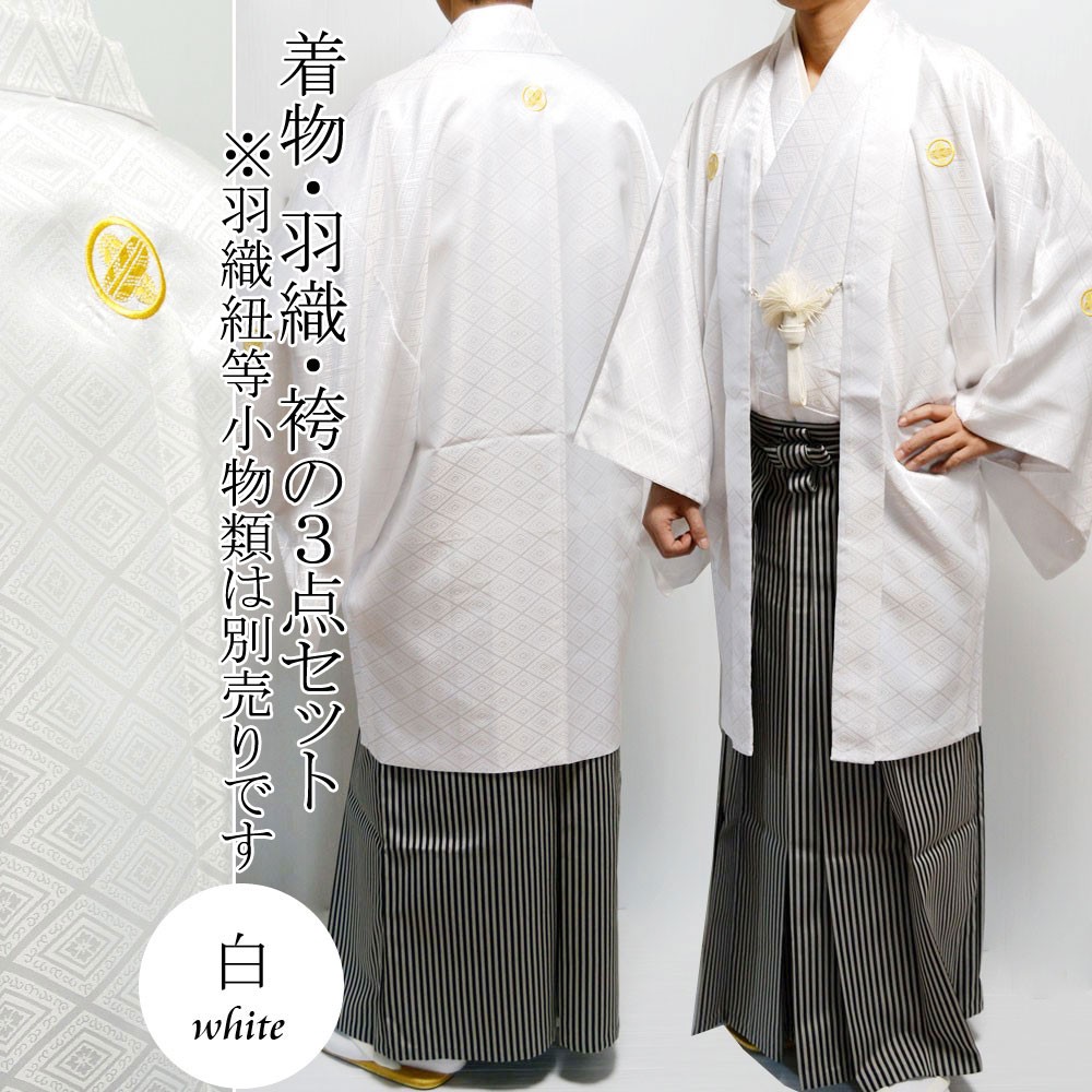 紋付袴 羽織 着物 袴 3点 セット カラー紋付 袴 成人式 卒業式 結婚式
