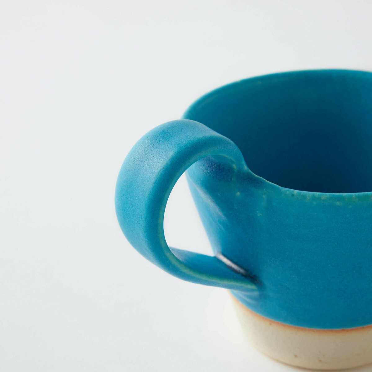 信楽焼 マグカップ 持ち手含め13.5cm ブルーラグーン THE HARVEST