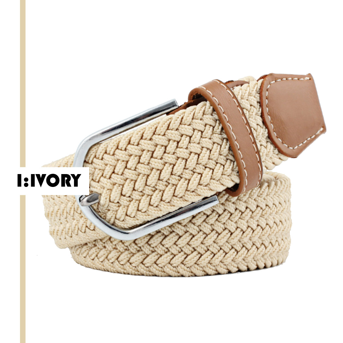 ベルト メンズ メッシュ 穴なし 無段階 調節楽 ゴルフ 編み込み