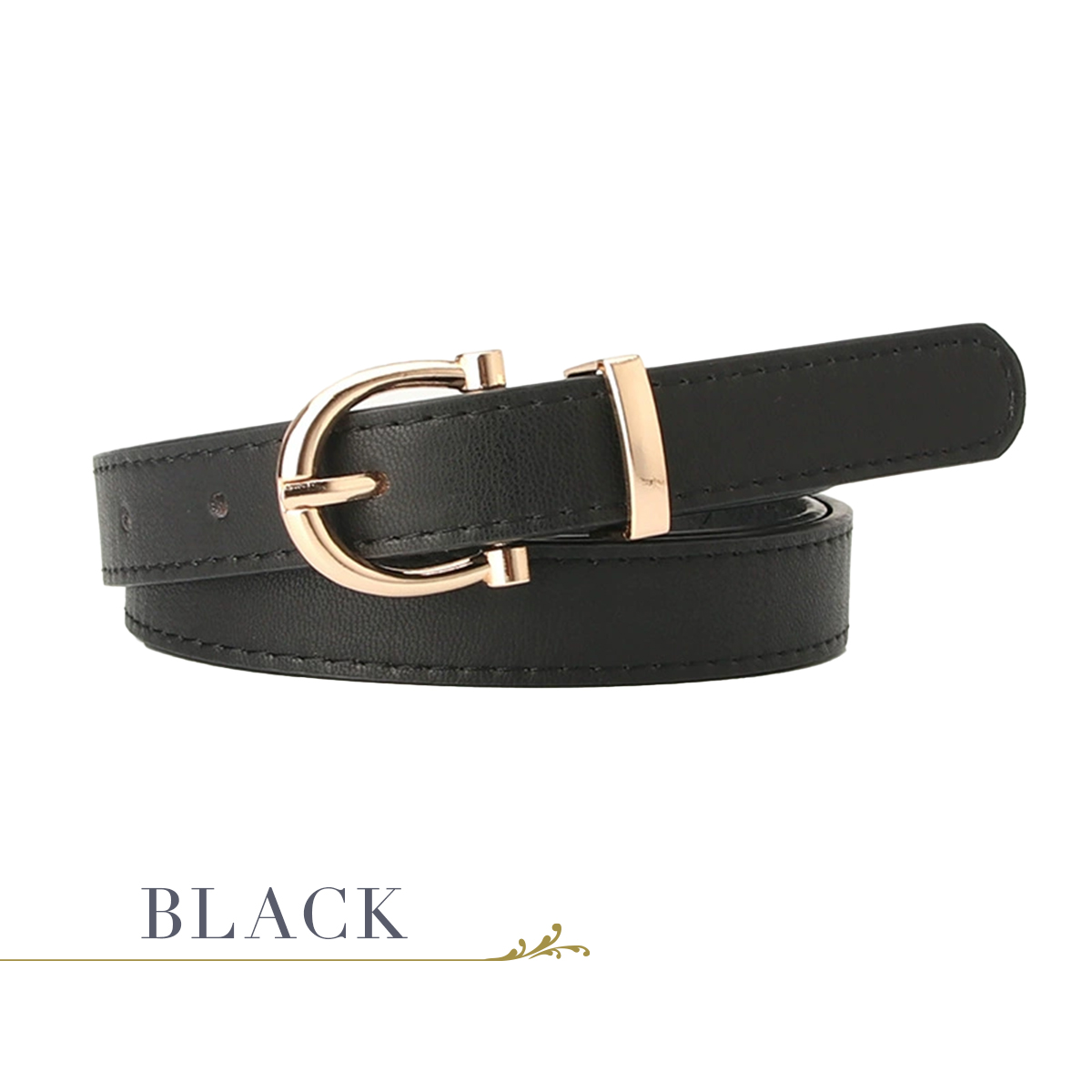 ベルト レディース 細い 細め ジーンズ デニム おしゃれ かわいい 女性