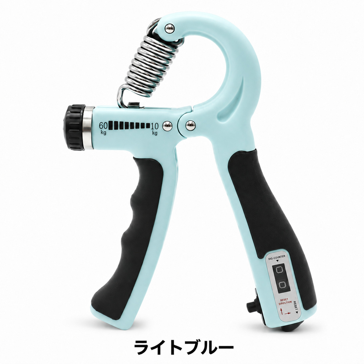 ハンドグリップ カウンター付き 50kg 60kg 握力 可変 筋トレ 器具 子供