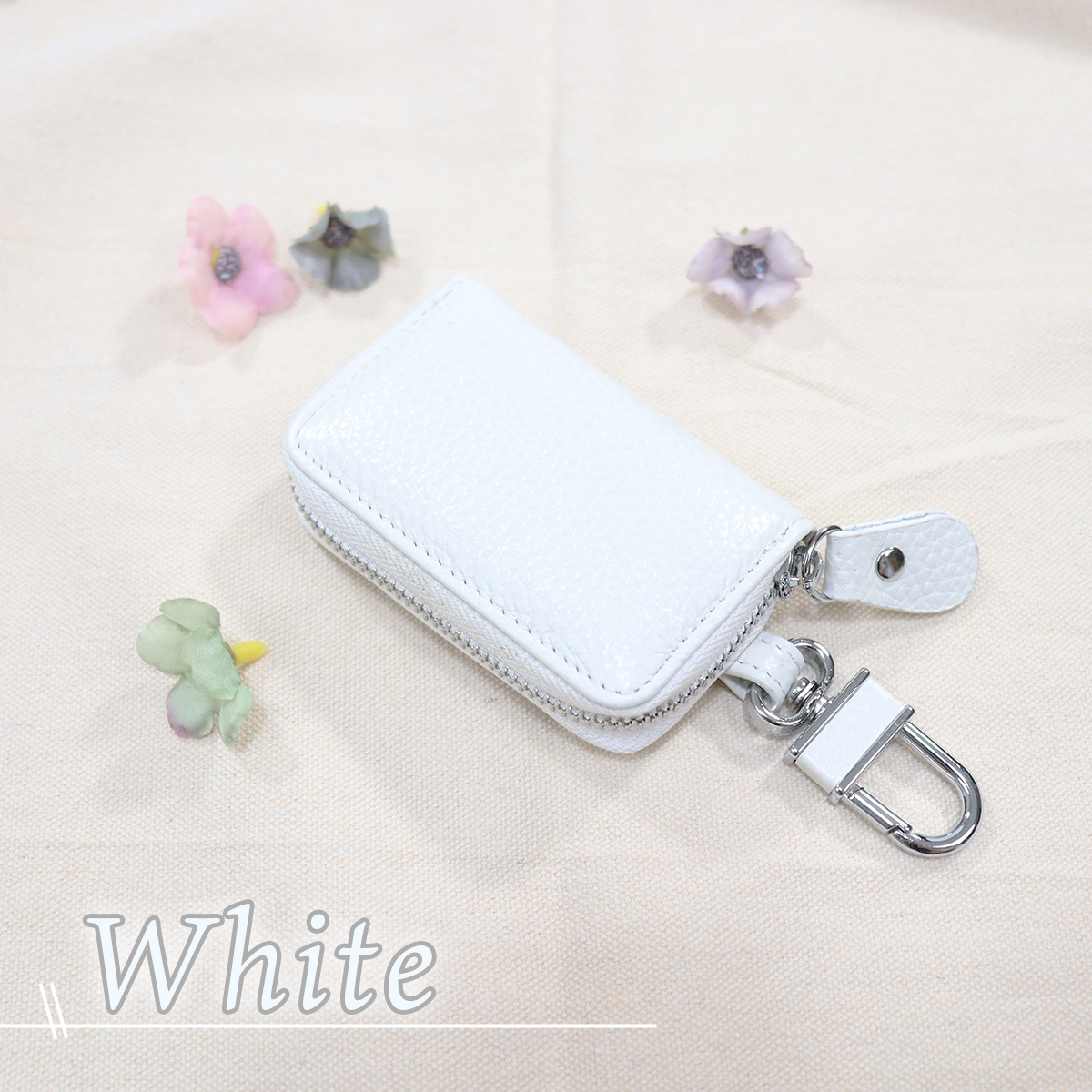 キーケース メンズ 本革 スマートキー レディース 車の鍵 小さい ブランド おしゃれ レザー かわいい カラビナ コンパクト 小さめ 1本 2個 プレゼント ギフト | ブランド登録なし | 12