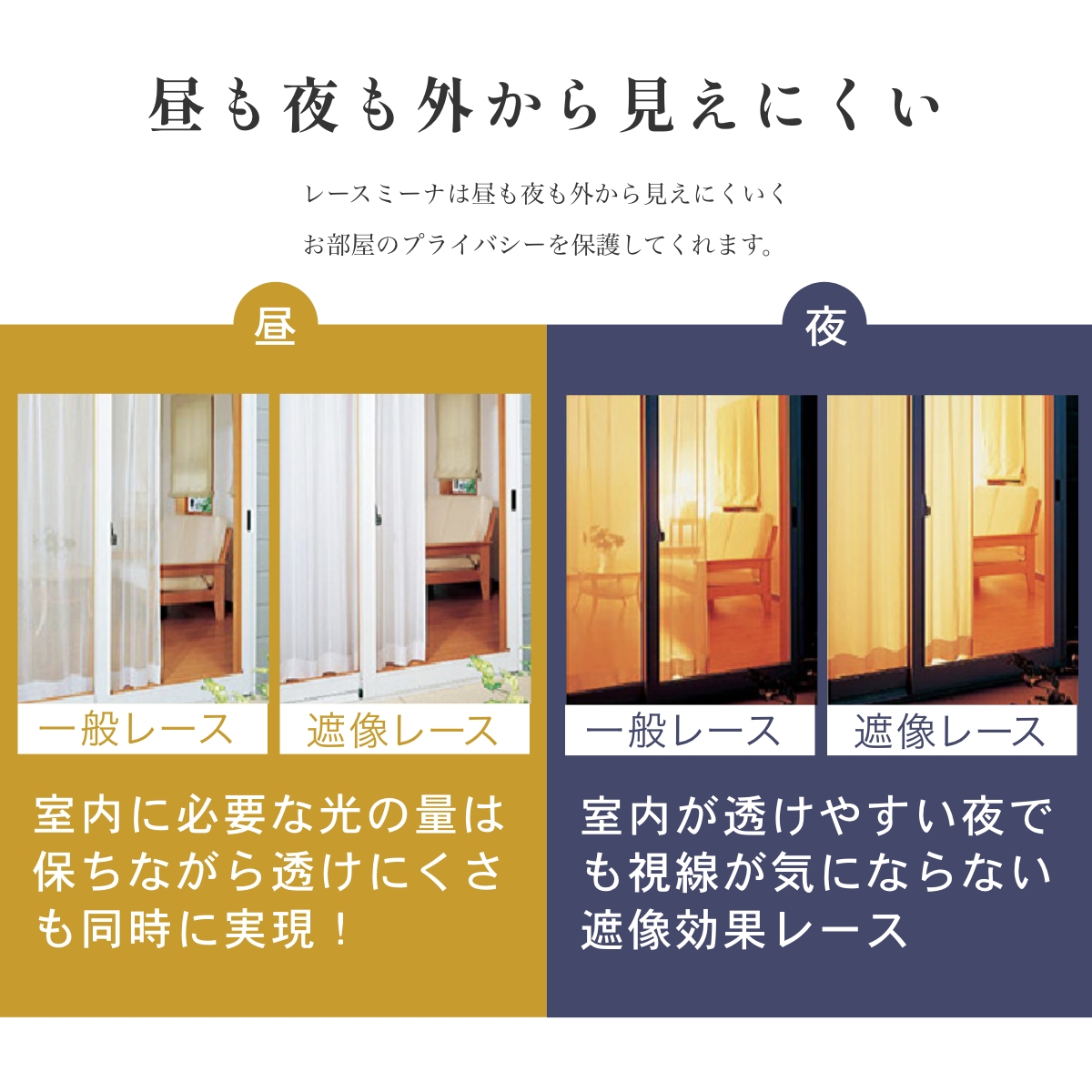 １級遮光 遮熱・断熱 形状記憶 レースSET Pieno（ピエノ）