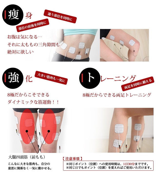 Re コアリフトEX EMS 家庭用 8極式 【送料無料】 : ルネサンスYahoo!店