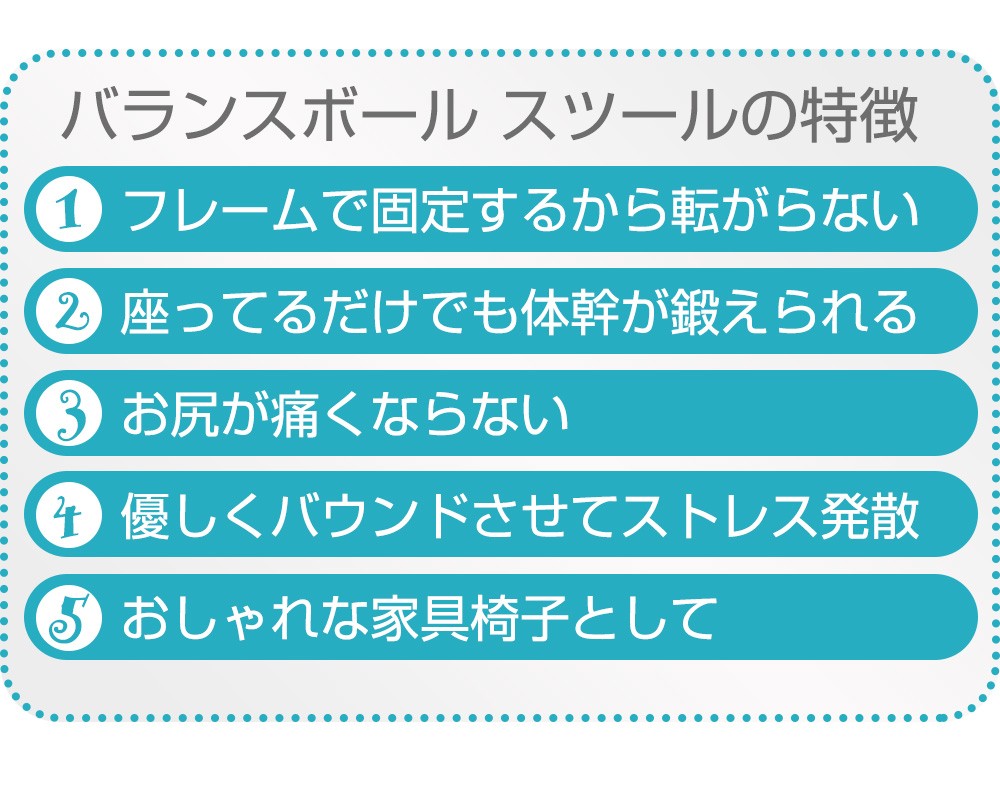 フィットネスクラブがつくったバランスボール スツール【送料無料】