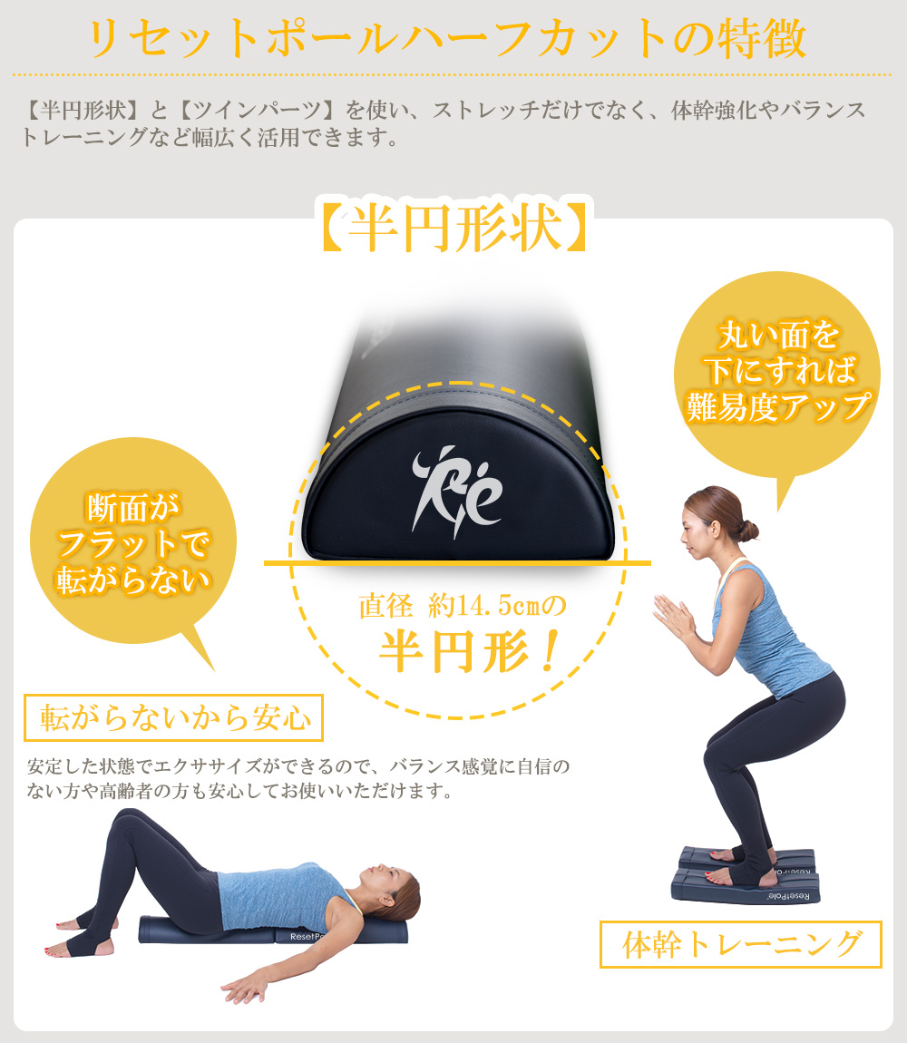 リセットポール ハーフカット