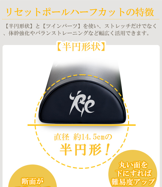リセットポール ハーフカット
