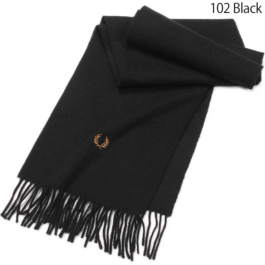 フレッドペリー マフラー Fredperry C3320 Plain Woven Scarf Fred Perry フレッド ペリー ストール プレーン ウーブン スカーフ ユニセックス ウール | FRED PERRY | 01