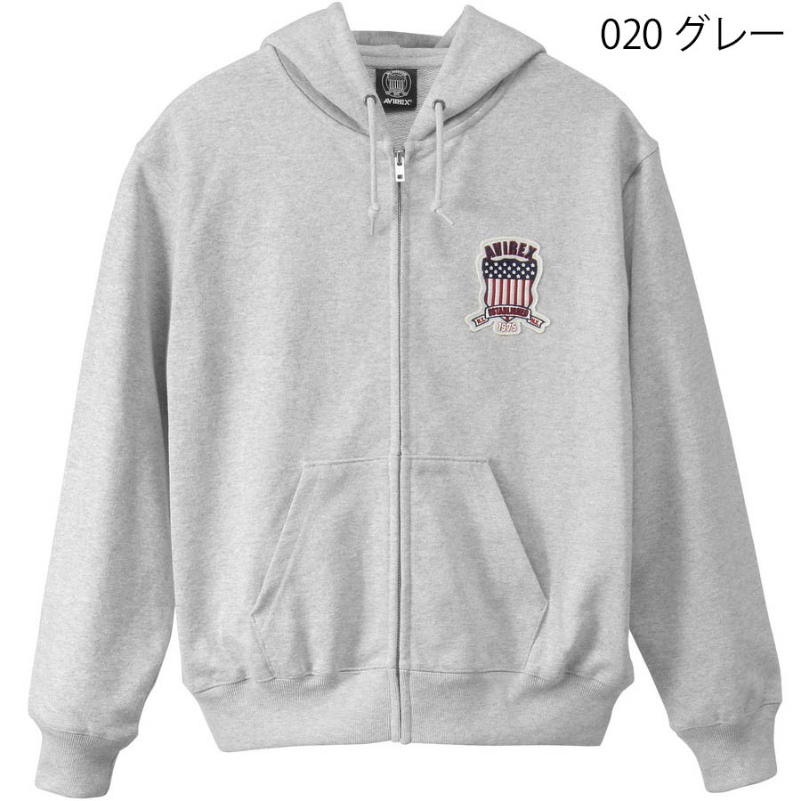 アビレックス ジップアップパーカー Avirex 7836931001 Signature Varsity Logo Zip Parka シグナチャー バーシティ ロゴ メンズ アヴィレックス Avirex | AVIREX | 02