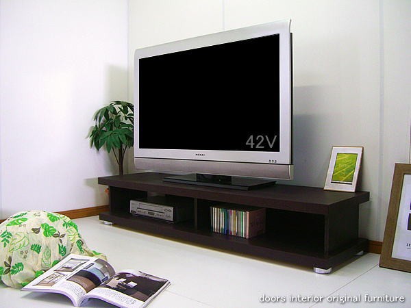 アウトレット 幅180cm テレビ台 ロータイプ テレビボード ブラウン