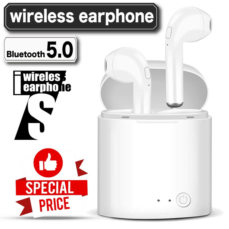 人気商品！！　Bluetooth  i7s  ワイヤレス  イヤホン ホワイト