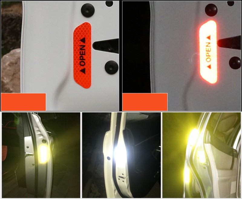 H3Y リフレクターステッカー 高反射テープ パーツ アクセサリー 汎用品 カー用品 安全向上 事故 TA006