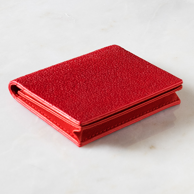 名刺入れ カードケース ロッソ/レッド/赤 HAN003 ガルーシャ