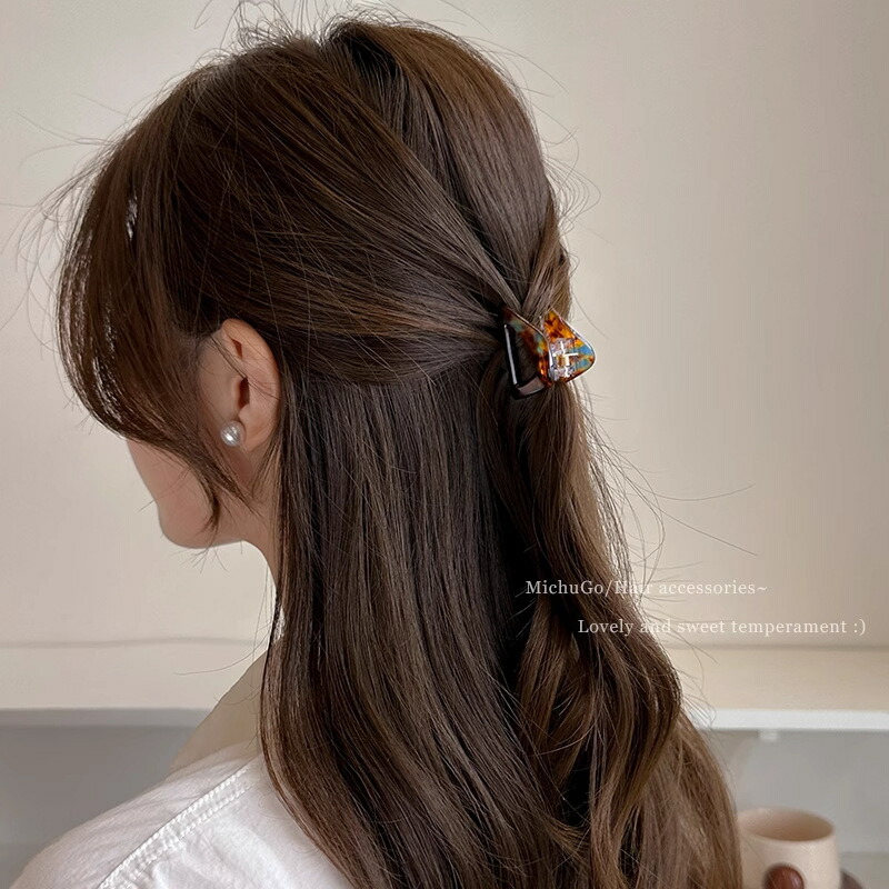 ヘアクリップ 6こセットトライアングルミニクリップ 新発売セール 大人