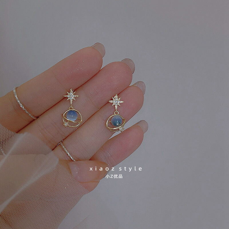 ピアス ブループラネットゴールドピアス 新発売セール 大人 かわいい