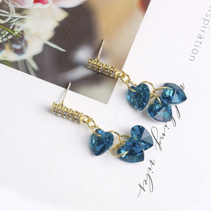 【スイカ様(・θ・)専用】ハート型ピアス　しずく型ネックレス HEART MOON NECKLACE/ PIERCED EARRINGS(2SN1625_2SP0873)SV925