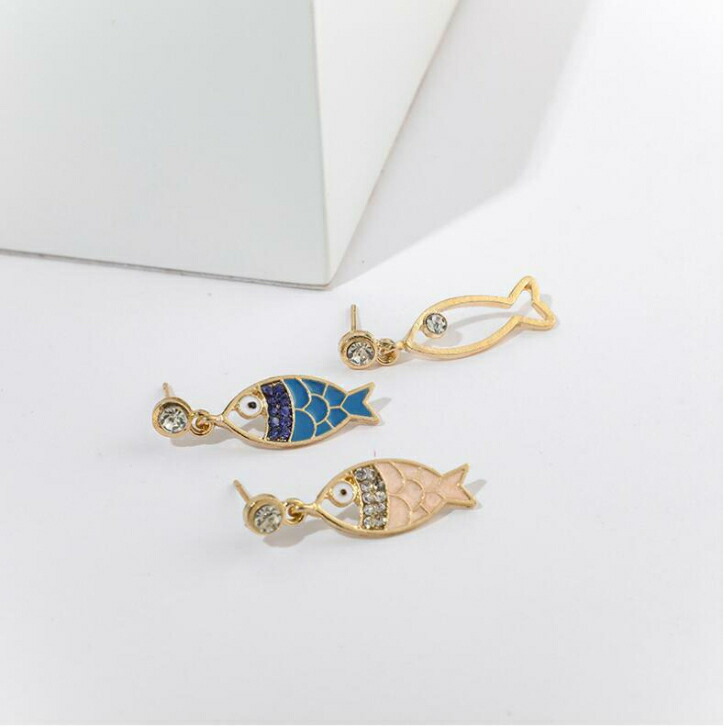 ピアス おさかなピアス3点セット片耳用 フィッシュ かわいい おとな 30