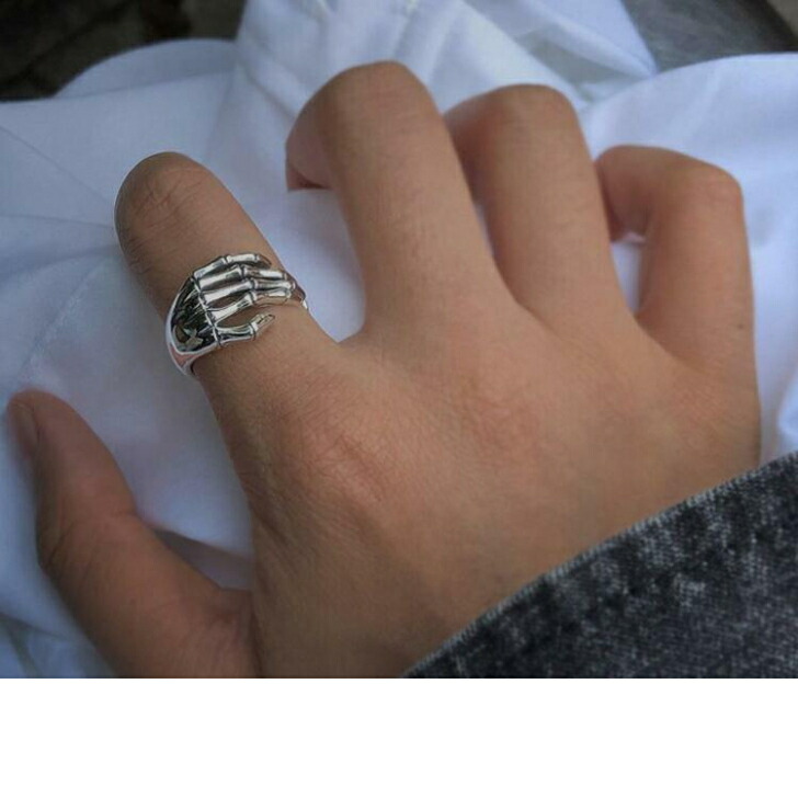 リング 指輪 スカルハンドデザインカジュアルリング ハロウィン おとな