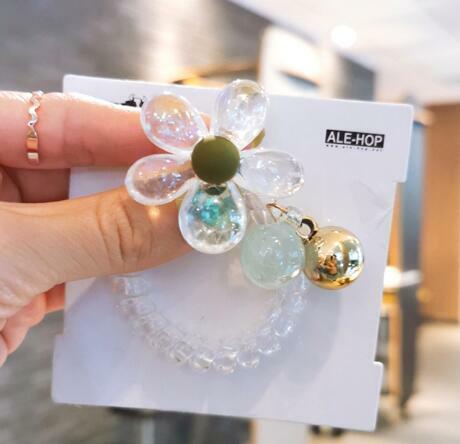 No 840❣️大人可愛いヘアゴム❣️香水瓶❣️♪(๑ᴖ◡ᴖ๑)♪ ヘアゴム ビッグプリズムチャームスプリングゴム おとな かわいい 防水