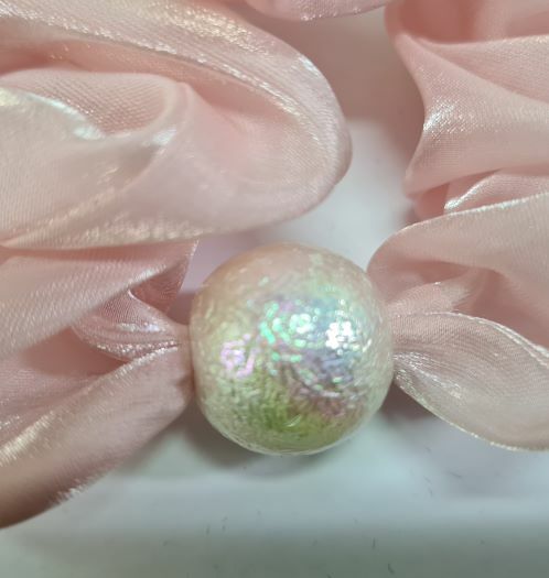 わかさな【シュシュ】オーガンジーシュシュ(パールピンク)他８点 シュシュ つやつやオーガンジービッグパールシュシュ おとな かわいい