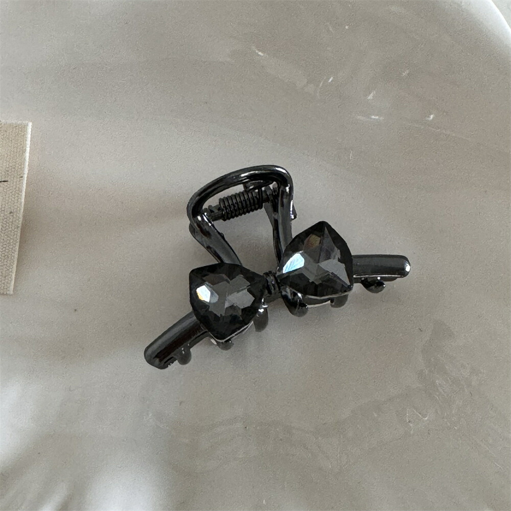 ヘアクリップ キラキラクリスタルメタルミニクリップ 送料無料 大人