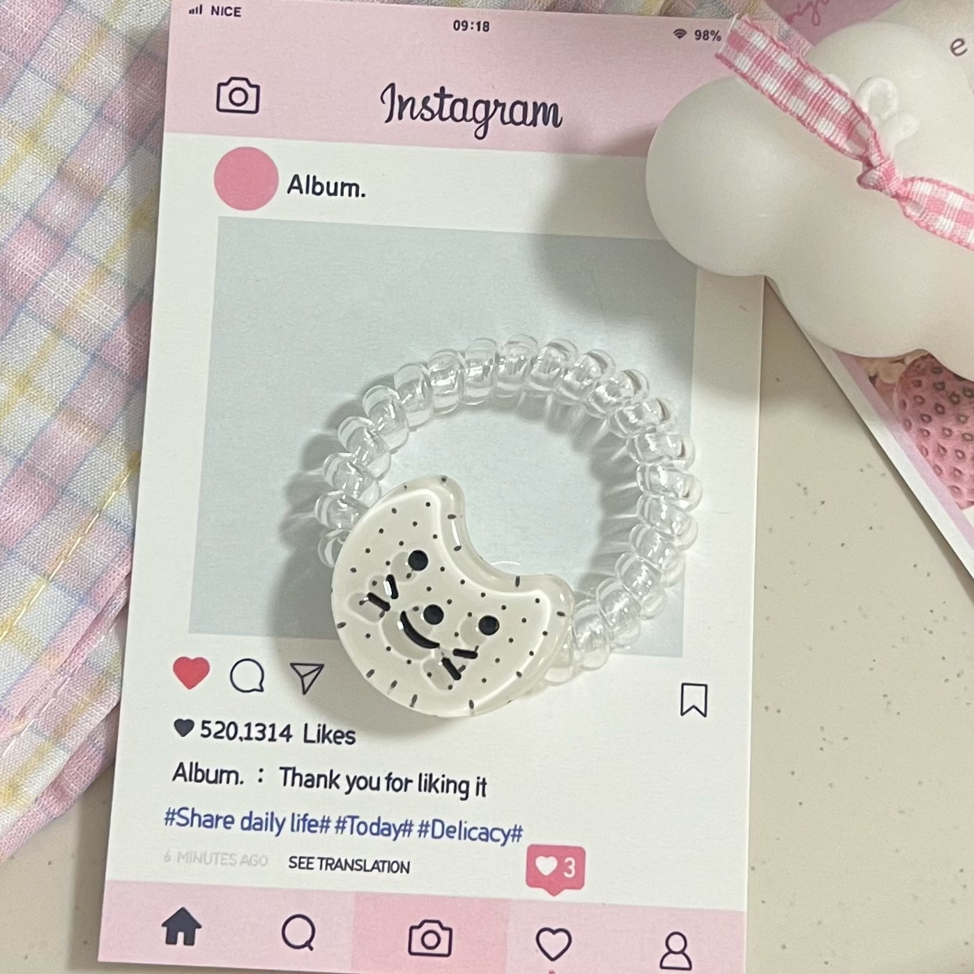 ヘアゴム キャット・フィッシュモノトーンリングゴム 送料無料 大人