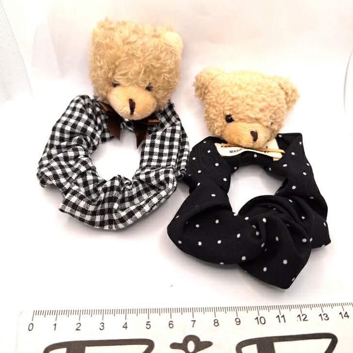 シュシュ マスコット付きシュシュ 2タイプ 送料無料 かわいい