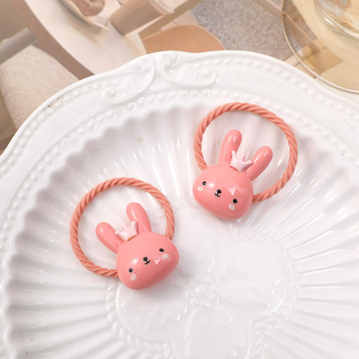 ヘアゴム 4色セットうさぎさんキッズヘアゴム 新発売セール かわいい