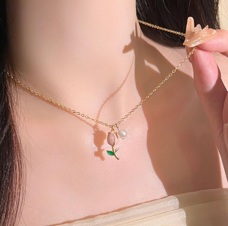 ネックレス フラワーデザインネックレス 全2種 送料無料 大人 かわいい